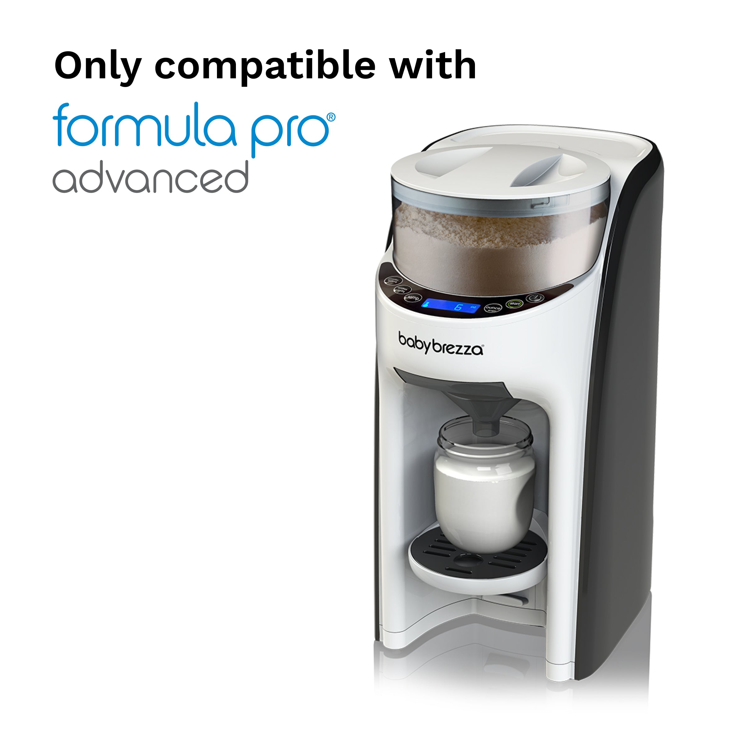 The Baby Brezza UK Replacement Stirring Wheel is for the Formula Pro Advanced only. Refer to the user manual for details. - product thumbnail