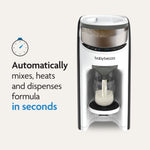 The Baby Brezza UK Formula Pro Advanced automatically mixes, heats, and dispenses formula in seconds using precise mixing technology—just press a button for a perfect bottle every time. - product thumbnail