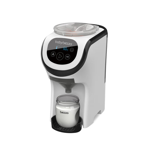 The Baby Brezza UK BUNDLE Formula Pro Mini White & SuperQuick Steriliser Black dispenses formula into any bottle and pairs seamlessly for fast, easy feeding prep. Digital controls ensure precise mixing with every use. - product thumbnail