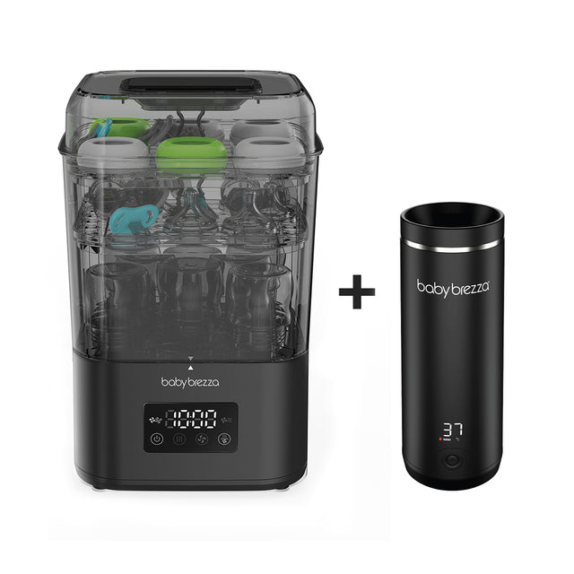 Baby Brezza BUNDLE SuperQuick Steriliser Dryer And SuperFast Portable Bottle Warmer