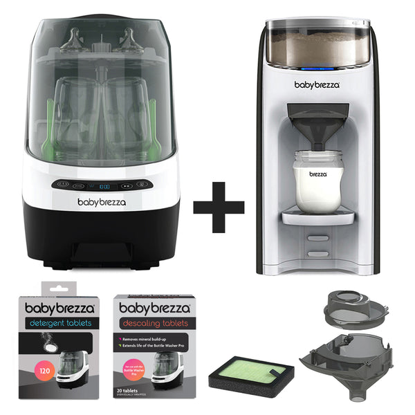 ULTIMATE BUNDLE: Formula Pro Advanced, Bottle Washer Pro + Accessories - White and Black
