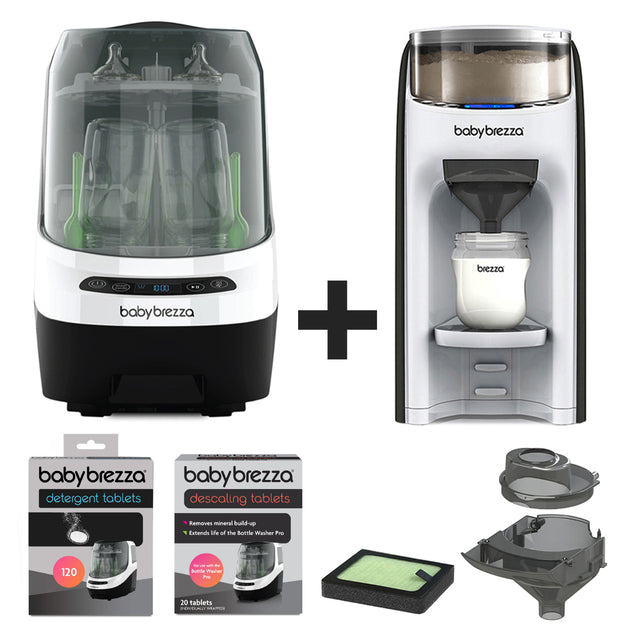 ULTIMATE BUNDLE: Formula Pro Advanced, Bottle Washer Pro + Accessories - White and Black
