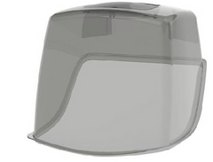 Crafted from translucent gray plastic with curved edges, the Baby Brezza UK SuperFast Steriliser Dryer Replacement Lid acts as a protective shield for your device, maintaining its reliable protection and ensuring ongoing SuperFast performance.