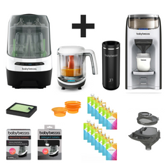 PRE-ORDER: BIG BREZZA BUNDLE - Formula Pro Advanced, Bottle Washer Pro, Portable Bottle Warmer, Food Maker and All Accessories - White